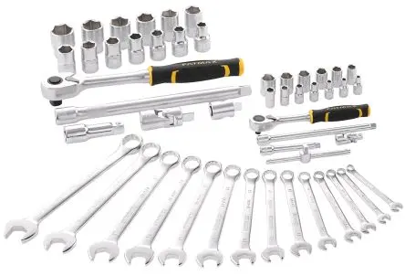 Produktfoto 1 von Stanley Steckschlüsselsatz 1/2 in, 1/4 in Vierkant 6-Kant 8 mm, 9 mm, 10 mm, 11 mm, 12 mm, 13 mm, 14 mm, 15 mm, 16 mm,