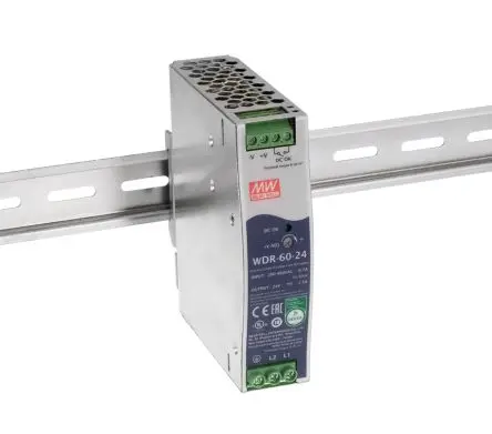 Produktfoto 1 von MEAN WELL WDR-60 DIN-Schienen Netzteil Geschalteter Modus 780 V dc, 550V ac Wechselstrom/Gleichstrom / 10 A 57V dc DC 60