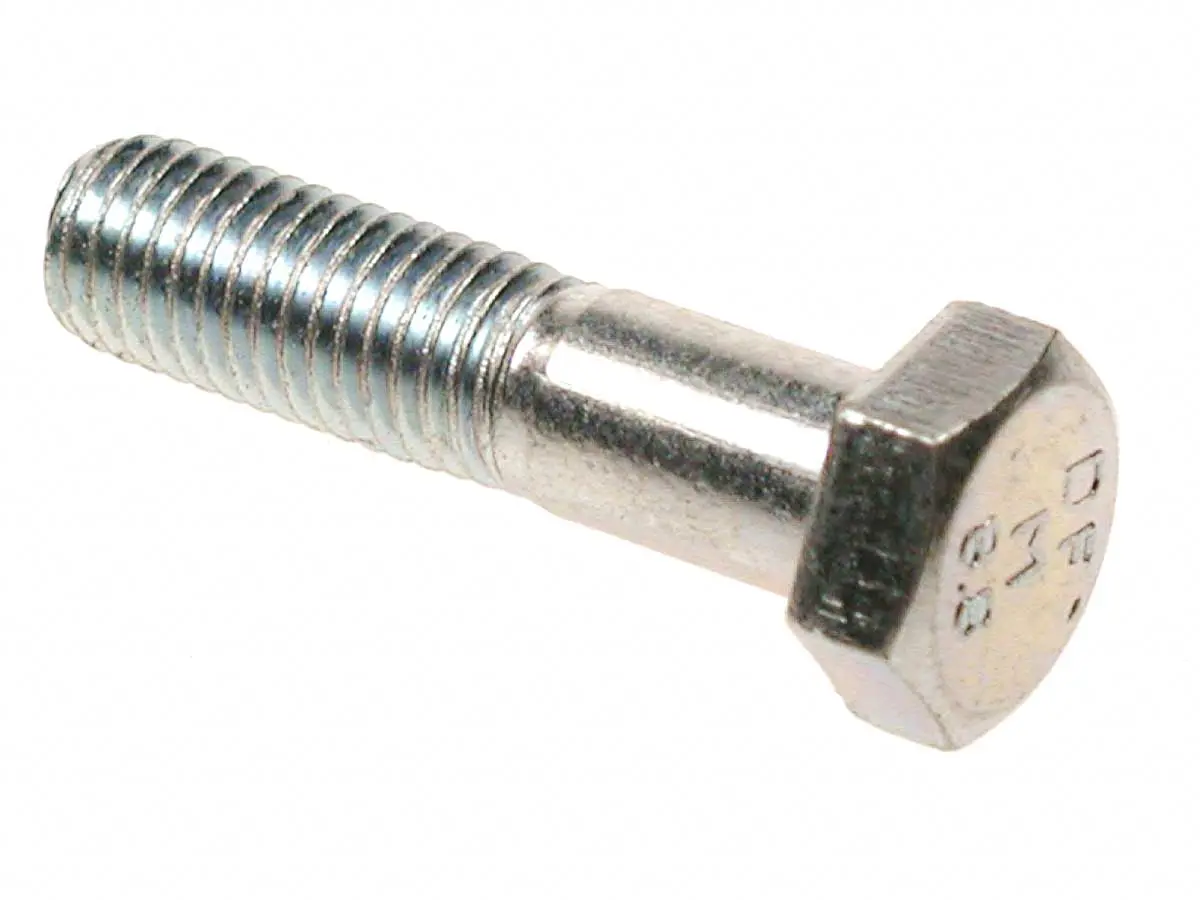 Produktfoto 1 von RS PRO Metrisch x 3.0 mm Sechskantschraube, Stahl Glanzzink, DIN 931
