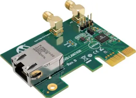 Produktfoto 1 von Microchip Entwicklungstool Kommunikation und Drahtlos LAN7430 Evaluierungsplatine PCIe-zu-Gigabit-Ethernet-Brücke 25 MHz