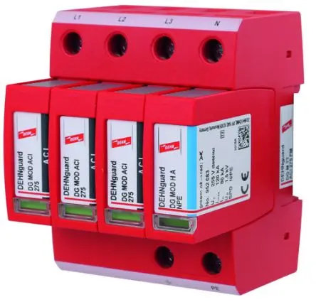 Produktfoto 1 von Dehn DG M TT ACI Überspannungsableiter Typ 2/Klasse Ii 275V, DIN-Hutschiene, -40 °C→80 °C