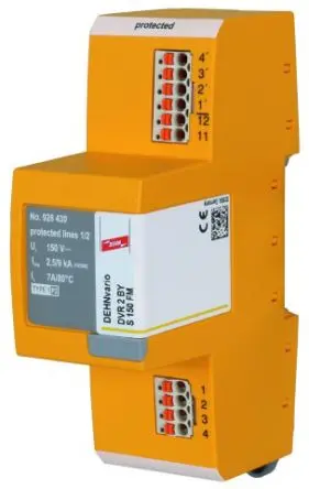 Produktfoto 1 von Dehn DVR 2 BY S Überspannungsableiter Überspannungsableiter 0.01 kA 150V, DIN-Hutschiene, -40 °C→80 °C