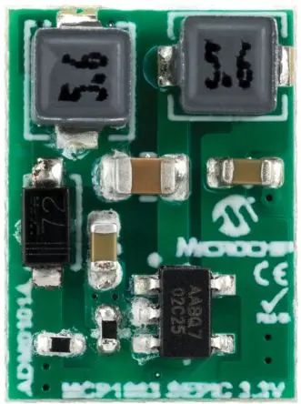 Produktfoto 1 von Microchip ADM01014 Entwicklungsbausatz Spannungsregler, MCP1663 3,3 V 300 mA SEPIC DDPAK Mini-Modul SEPIC-Konverter, für