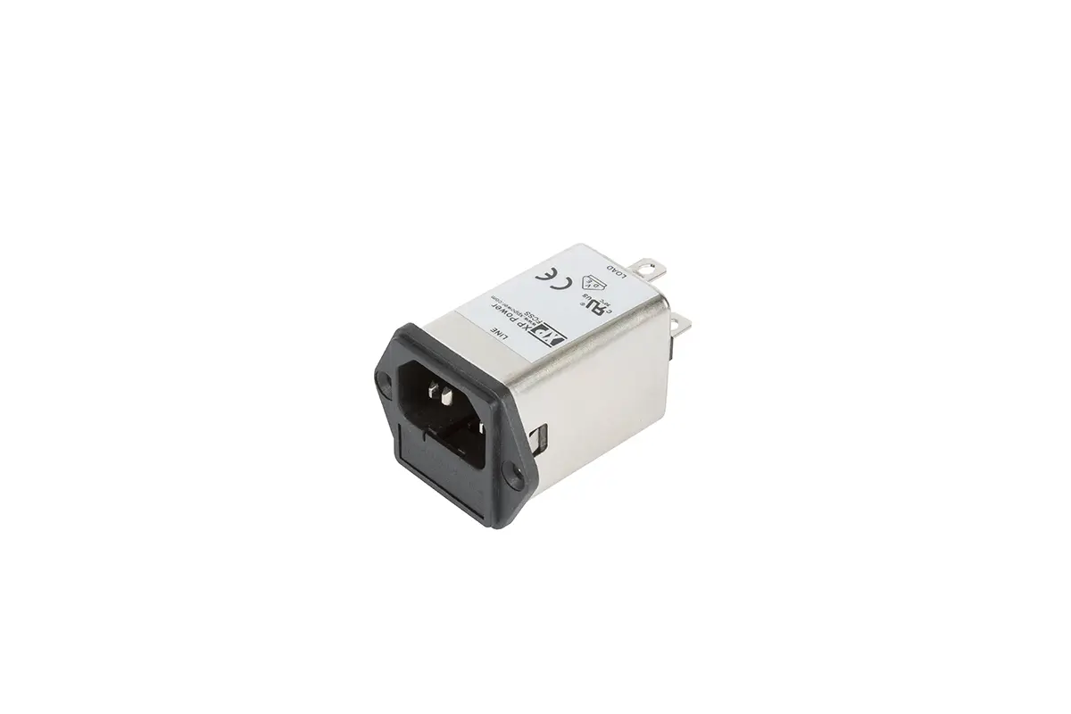 XP Power IEC-Anschlussfilter Stecker 5 x 20mm Sicherung, 264 V ac / 3A, Tafelmontage / Flachsteck-Anschluss