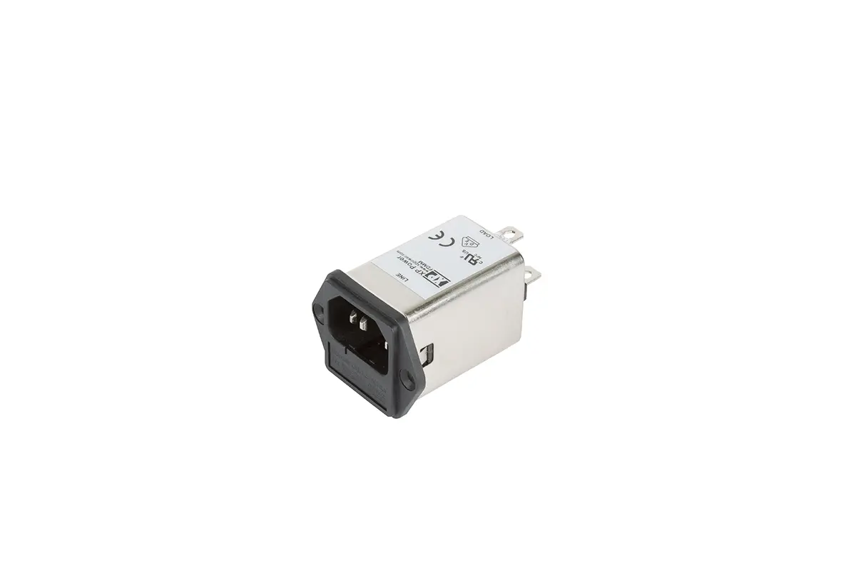 XP Power IEC-Anschlussfilter Stecker 5 x 20mm Sicherung, 264 V ac / 1A, Tafelmontage / Flachsteck-Anschluss