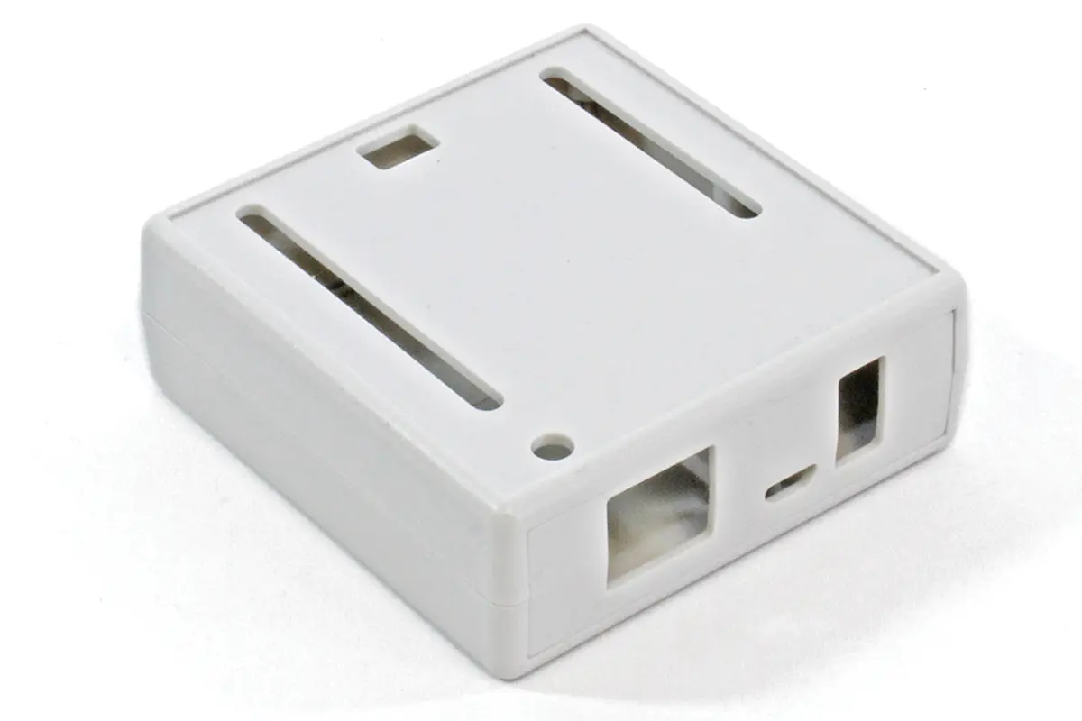 Produktfoto 1 von Hammond Gehäuse der Entwicklungsplatine für Arduino Leonardo, Arduino M0 Pro, Arduino Uno, Arduino Yun aus ABS, Hellgrau