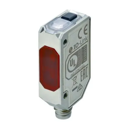 Produktfoto 1 von Omron E3AS-L Kompakt Optischer Sensor, Diffus mit Hintergrundunterdrückung, PnP Ausgang, M8-Steckverbinder