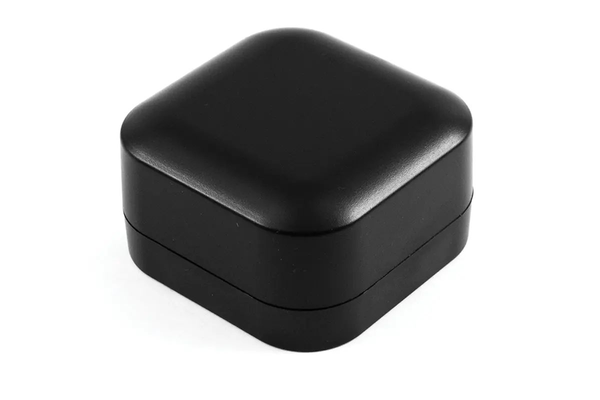 Produktfoto 1 von Hammond 1557 ABS Wandanschlusskasten Schwarz IP66, HxBxT 45 mm, 80 mm x 80 mm