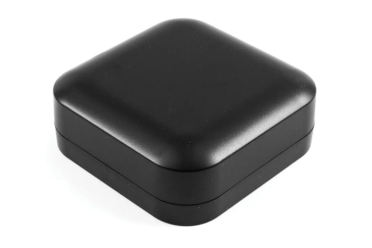 Produktfoto 1 von Hammond 1557 ABS Wandanschlusskasten Schwarz IP66, HxBxT 45 mm, 120 mm x 120 mm