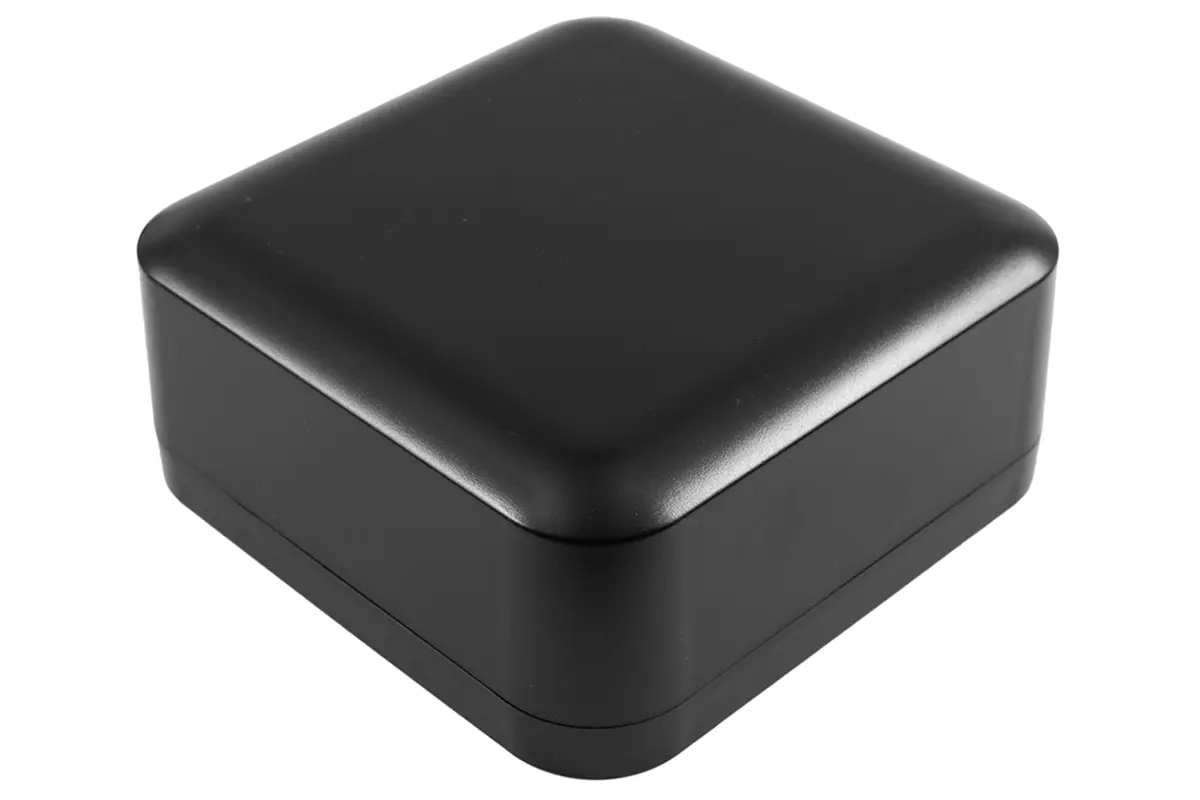 Produktfoto 1 von Hammond 1557 ABS Wandanschlusskasten Schwarz IP66, HxBxT 70 mm, 160 mm x 160 mm
