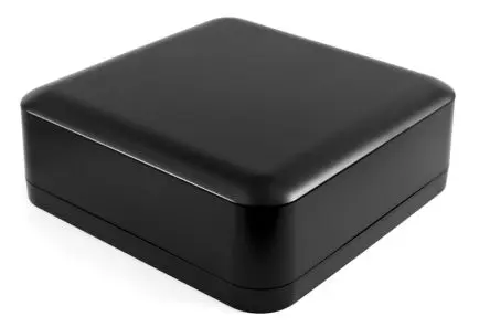 Produktfoto 1 von Hammond 1557 ABS Wandanschlusskasten Schwarz IP66, HxBxT 70 mm, 200 mm x 200 mm