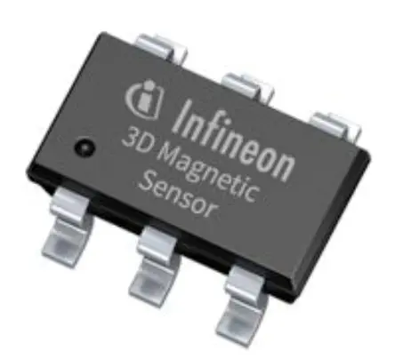 Produktfoto 1 von Infineon Hall-Effekt-Sensor Oberfläche 2.8 V 3.5V I2C 100 kHz Digital TSOP 6-Pin