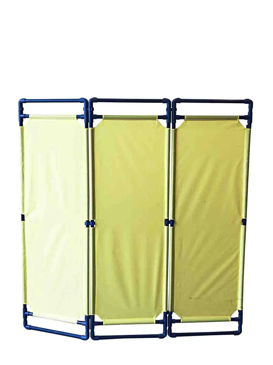 Produktfoto 1 von RS PRO Faltbarriere PVC Gelb Sicherheits-Absperrung, H.Barr. 1.8m