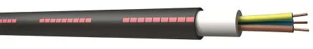 Produktfoto 1 von RS PRO U1000RO2V Netzkabel, 2-adrig Schwarz /Ø 9.2 mm Außen-ø , 50 m 70 °C, 0.6kV, 1 kV, Vernetztes Polyethylen