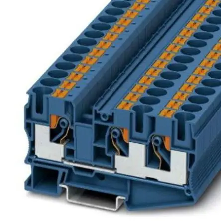 Produktfoto 1 von Phoenix Contact PT 10 Anschlussklemmenblock für Durchkontaktierung 1 Blau, 0.5mm², 16 mm², 1kV Einsteck-Anschluss