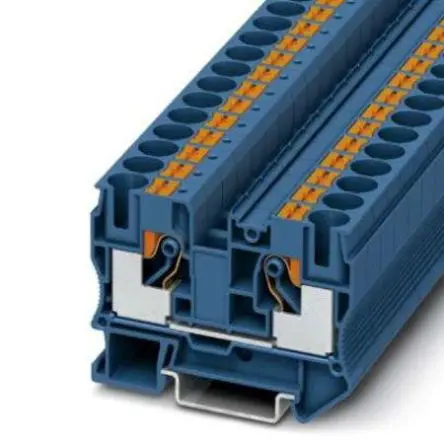 Produktfoto 1 von Phoenix Contact PT 10 Anschlussklemmenblock für Durchkontaktierung 1 Blau, 0.5mm², 16 mm², 1kV Einsteck-Anschluss