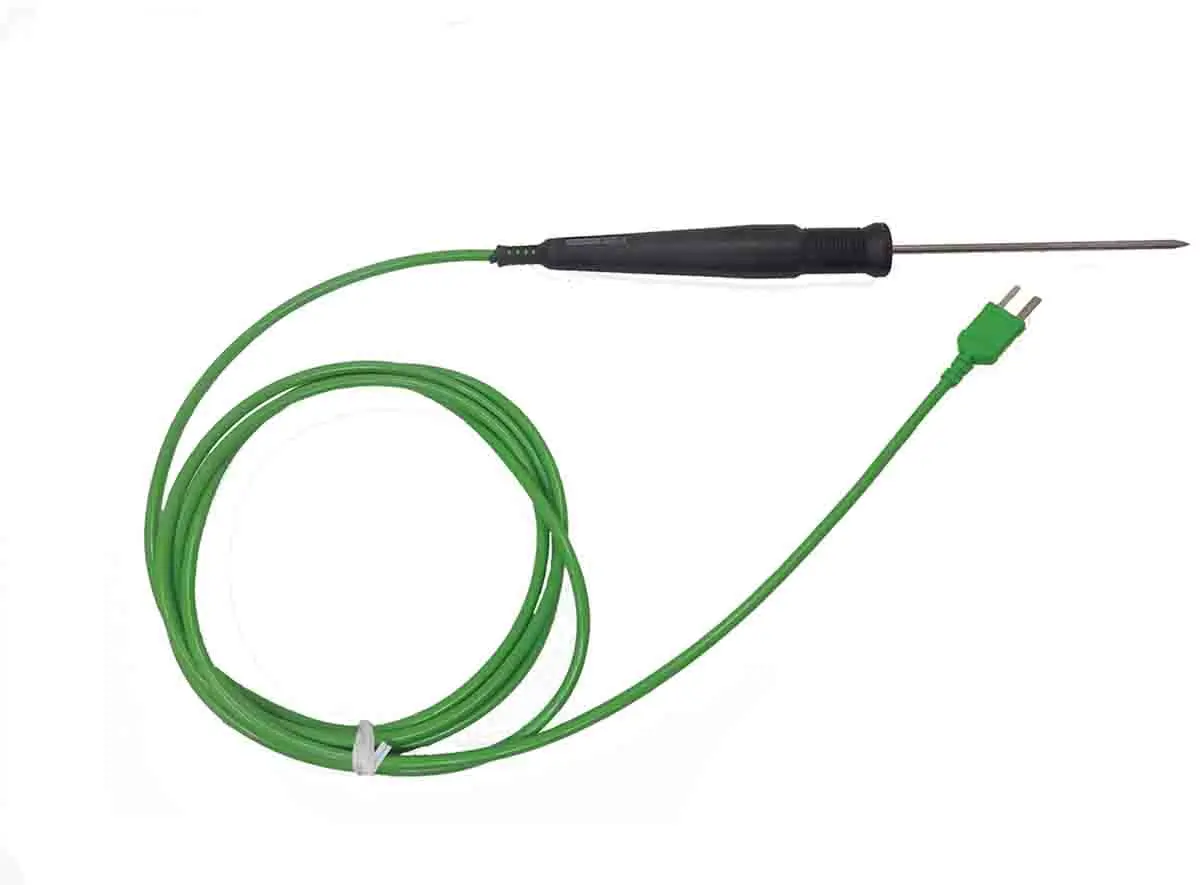Produktfoto 1 von RS PRO Temperatursensor, Mit Mittelabgriff, Nadel x 115 mm Einstich, Ø 3.3 mm, max.Temp 600 °C