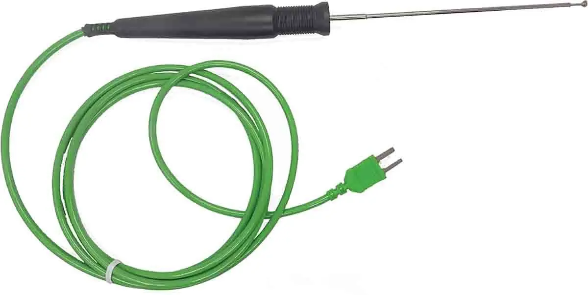 Produktfoto 1 von RS PRO Temperatursensor, Mit Mittelabgriff, Stationäre Scheibe x 150 mm Oberfläche, Ø 4 mm, max.Temp 600 °C