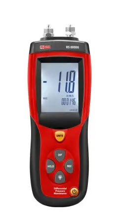 Produktfoto 1 von RS PRO RS-8890G Differenzial Druckmessgerät 2 ±0.3 %, -10 bar → 10 bar