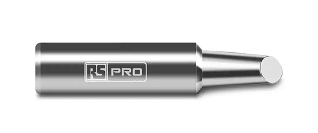 Produktfoto 1 von RS PRO Lötspitze 5 mm Gerade, abgeschrägt 50 → 55° für RS PRO Digital-Lötstation
