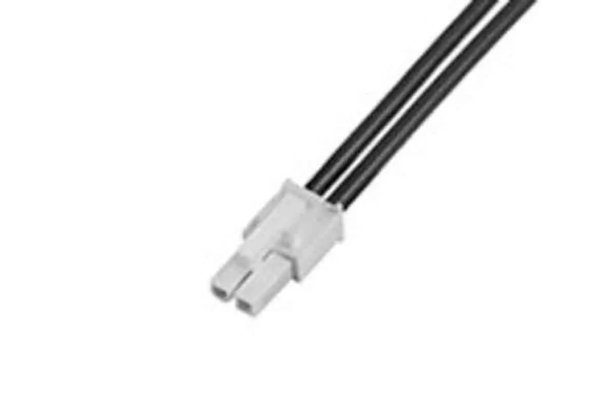 Produktfoto 1 von Molex 2 215323 Platinenstecker-Kabel Mini-Fit Jr 2 / Anschlusslitze Stecker / Stecker, 600 mm