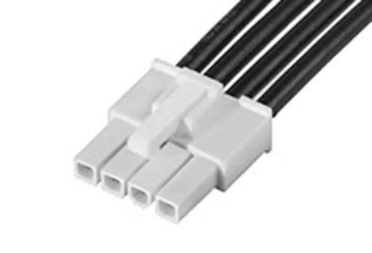 Produktfoto 1 von Molex 4 215321 Platinenstecker-Kabel Mini-Fit Jr 4 / Anschlusslitze Buchse / Buchse, 300 mm