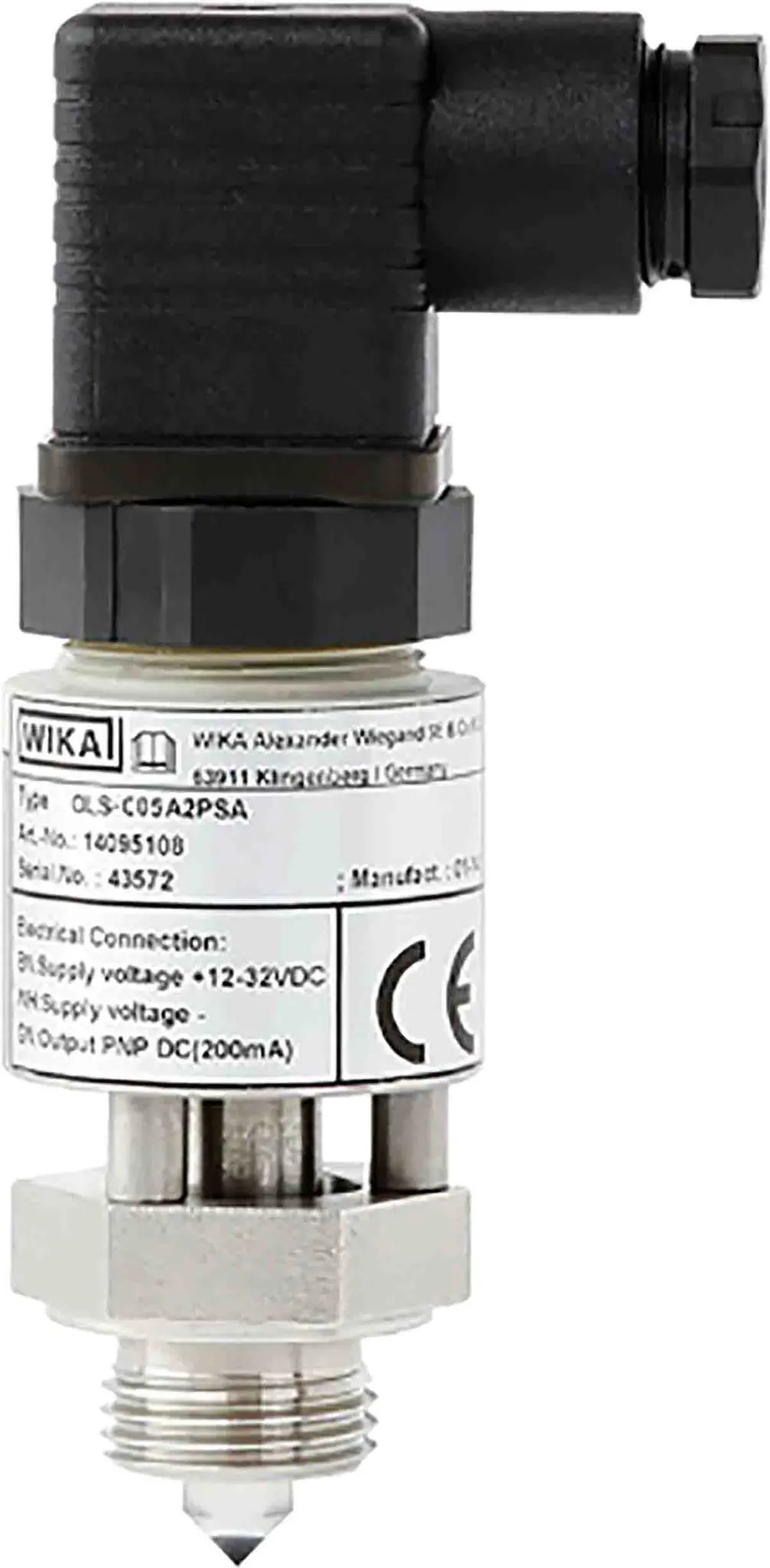 Produktfoto 1 von WIKA OLS-C05 Optoelektronik Füllstandssensor Panel, Nein Zulassung bis 25 bar -30 °C / 80 °C