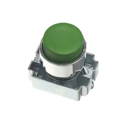 Produktfoto 1 von RS PRO RCAS Drucktastenkopf Ø 22 mm, Grün Tastend Rund Rund Metall, IP65