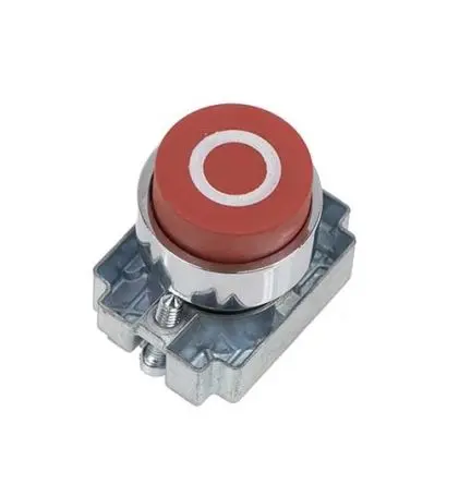 Produktfoto 1 von RS PRO RCAS Drucktastenkopf Ø 22 mm, Rot Tastend Rund Rund Metall, IP65