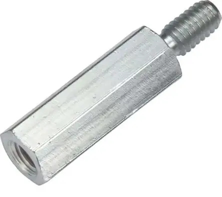 Produktfoto 1 von Wurth Elektronik Abstandhalter, Länge 55 mm, Gewindelänge 6 mm, Stahl, Sechskant M3 M3, 5.5 mm 7 mm