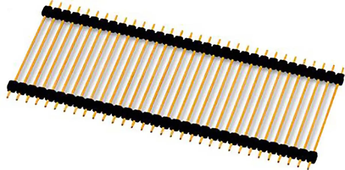 Wurth Elektronik WR-PHD Stiftleiste Horizontal, 32-polig / 1-reihig, Raster 2.54 mm Raster Durchsteckmontage,