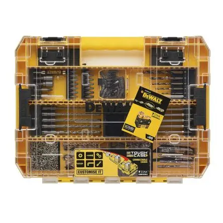 Produktfoto 1 von DeWALT HSS Drehung Satz 2 mm → 32 mm, 85-teilig für Mehrmaterial