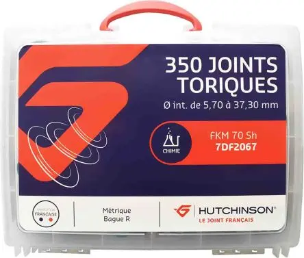 Produktfoto 1 von Hutchinson Le Joint Français Fluorelastomer O-Ring-Satz, Dichtungsring ,Gummidichtung