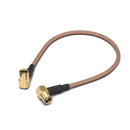 Produktfoto 1 von Wurth Elektronik SMB RG316/U Koaxialkabel, Abgeschlossen, 50 Ω, 152.4 mm, Aussen ø 2.49 mm Außen-ø , Schwarz