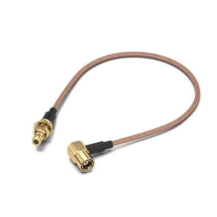 Produktfoto 1 von Wurth Elektronik SMB RG178/U Koaxialkabel, Abgeschlossen, 50 Ω, 152.4 mm, Aussen ø 1.8 mm Außen-ø , Schwarz