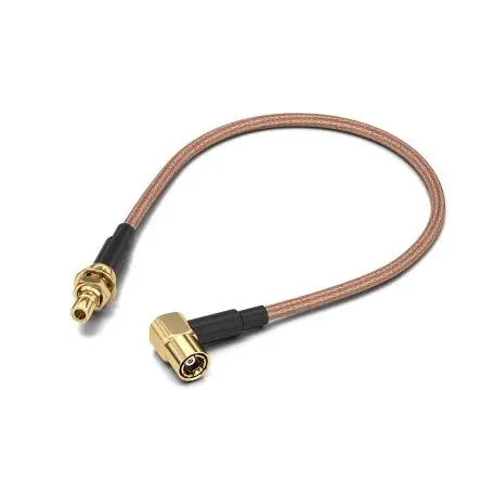 Produktfoto 1 von Wurth Elektronik SMB RG316/U Koaxialkabel, Abgeschlossen, 50 Ω, 152.4 mm, Aussen ø 2.49 mm Außen-ø , Schwarz