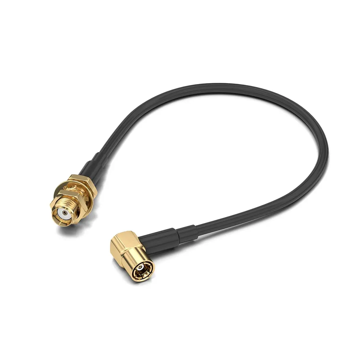 Produktfoto 1 von Wurth Elektronik SMA, SMB RG174/U Koaxialkabel, Abgeschlossen, 50 Ω, 152.4 mm, Aussen ø 2.7 mm Außen-ø , Schwarz