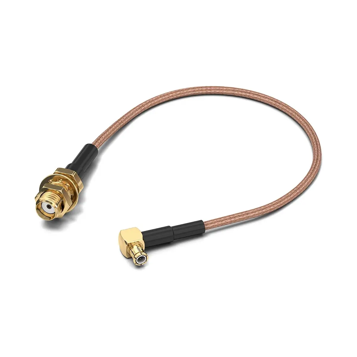 Wurth Elektronik MCX, SMA RG178/U Koaxialkabel, Abgeschlossen, 50 Ω, 152.4 mm, Aussen ø 1.8 mm Außen-ø , Schwarz