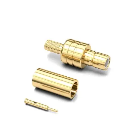 Wurth Elektronik WR-SMB Buchse Koaxialsteckverbinder SMB-Steckverbinder, Kabel, für RG-316-Kabel, 50 Ω Crimpbefestigung,