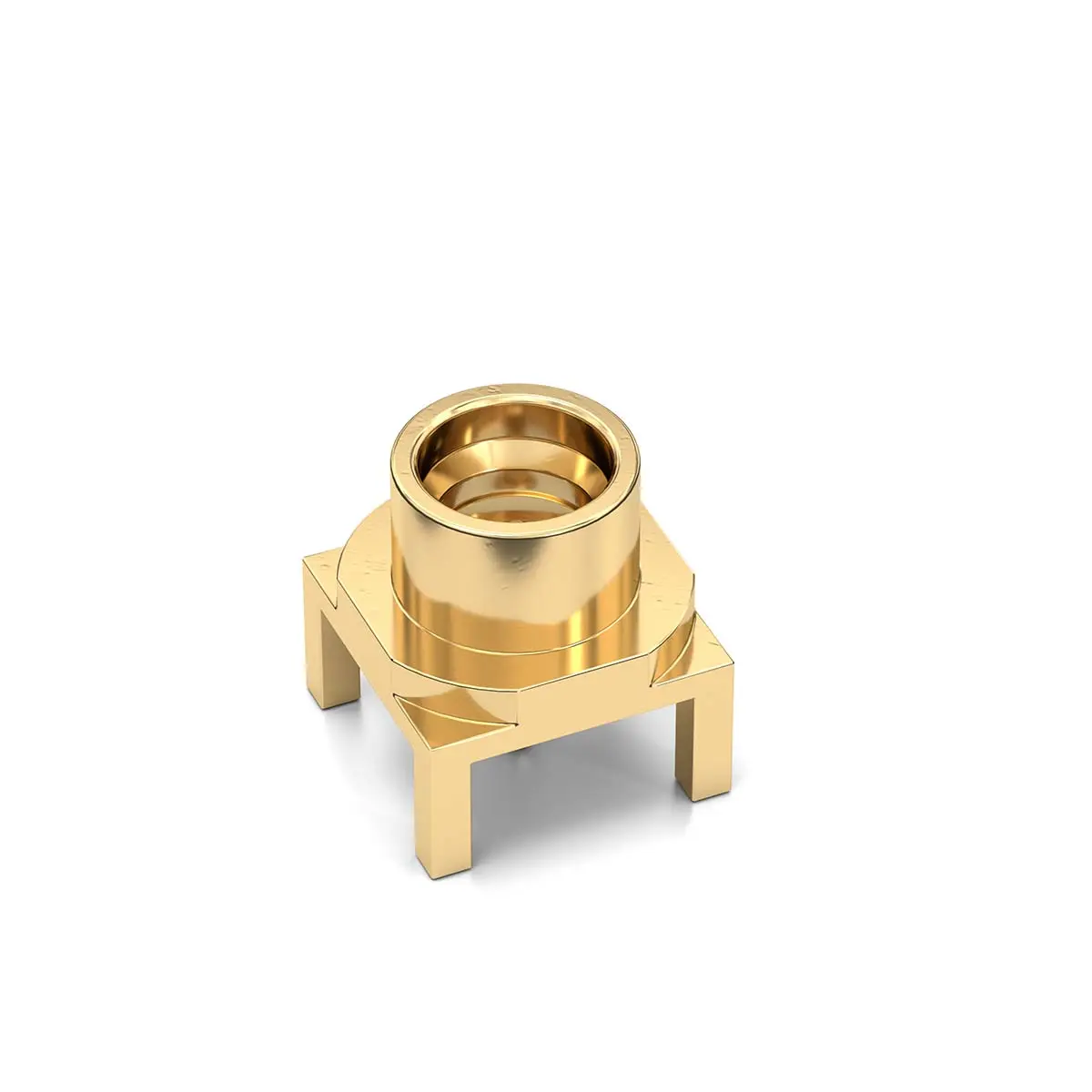 Wurth Elektronik WR-SMP Stecker Koaxialsteckverbinder SMP-Steckverbinder, Durchsteckmontage, 50 Ω Lot, Standard, Gerade