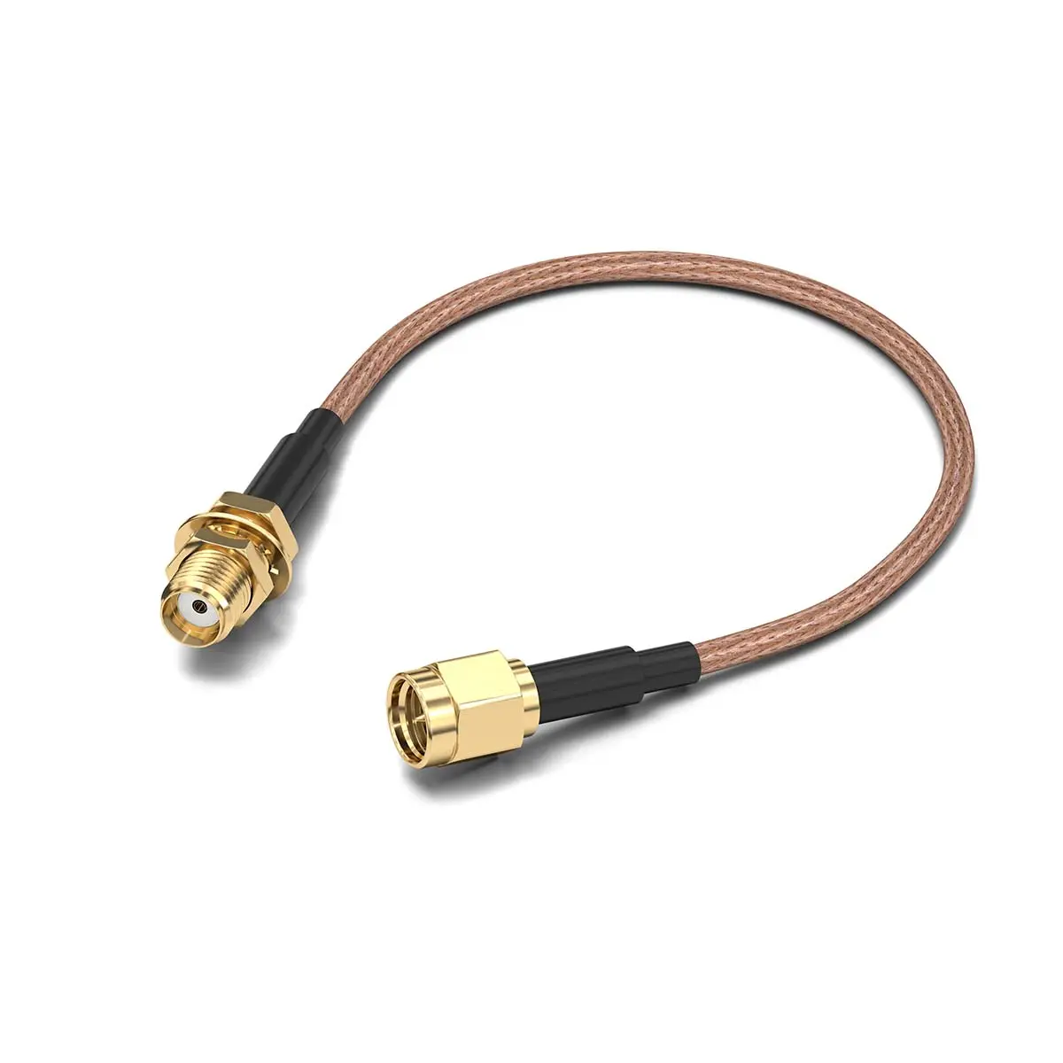 Produktfoto 1 von Wurth Elektronik SMA RG174/U Koaxialkabel, Abgeschlossen, 50 Ω, 1 m, Aussen ø 2.7 mm Außen-ø , Schwarz
