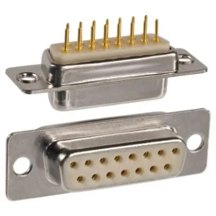 Norcomp 172 D-Sub-Steckverbinder Gerade, 15-polig 10.9 mm Raster, Frontplattenmontage Stecker, mit Gewindeeinsatz