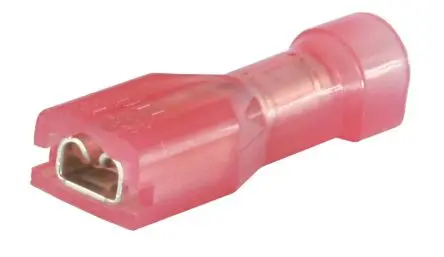 Produktfoto 1 von RS PRO RS PRO Flachsteckhülse, Rot, Isoliert, 0.8 x 2.8 mm, Buchse, 22 AWG min, 18 AWG