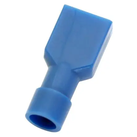 Produktfoto 1 von RS PRO RS PRO Flachsteckhülse, Blau, Isoliert, 0.8 x 6.35 mm, Buchse, 16 AWG min, 14 AWG