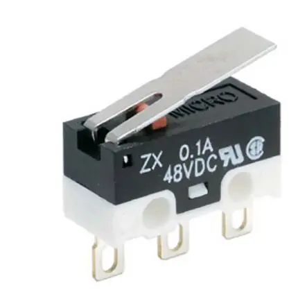 Produktfoto 1 von Honeywell Mikroschalter Kurzer Hebel-Betätiger Leiterplatten-Anschlussklemme, 1-poliger Umschalter, 125 V ac, 60 V dc,