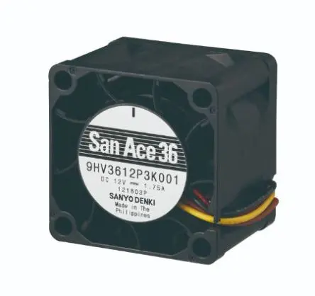 Produktfoto 1 von Sanyo Denki San Ace 9HV Axiallüfter, Kugel, 12V dc / 21 W 1.75 A, 32500 U/min, 25.4 cfm 36 mm 36mm 28 mm