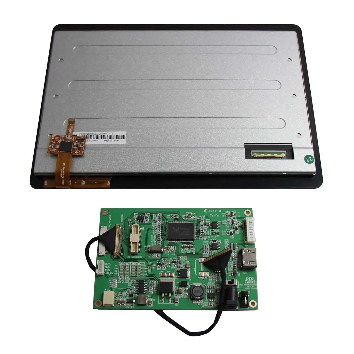 Produktfoto 1 von Ampire LCD-Modul 256.54 mm LVDS Touchscreen Kapazitiv, 1280 x 800 pixel, 217 x 136 mm LCD