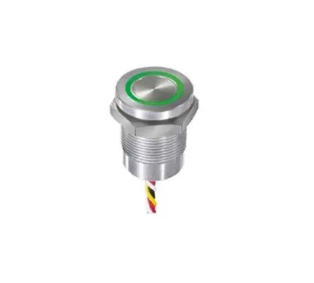 Produktfoto 1 von APEM CP Kapazitiver Schalter Kapazitiv Tastend Kurzzeitbetrieb, Rastend 5V / 24V NPN Beleuchtet, Rot, Grün / 200mA,