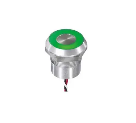 Produktfoto 1 von APEM CP Kapazitiver Schalter Kapazitiv Tastend Kurzzeitbetrieb, Rastend 5V / 24V NPN Beleuchtet, Rot, Grün / 200mA,