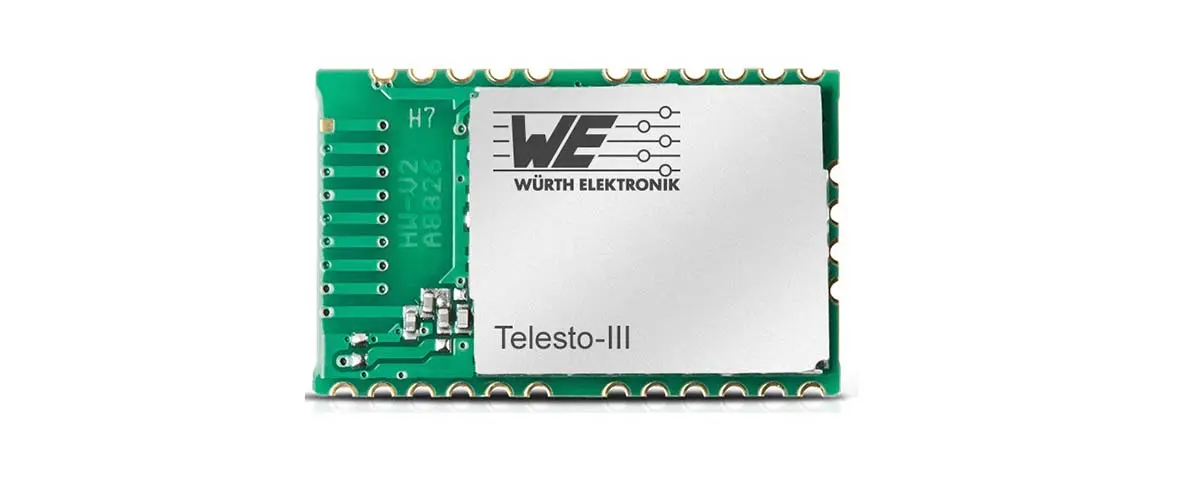 Produktfoto 1 von Wurth Elektronik HF-Modul Modul HF-Modul bis 400 kbps FM moduliert 3.8 V / 14 dBm, Oberfläche